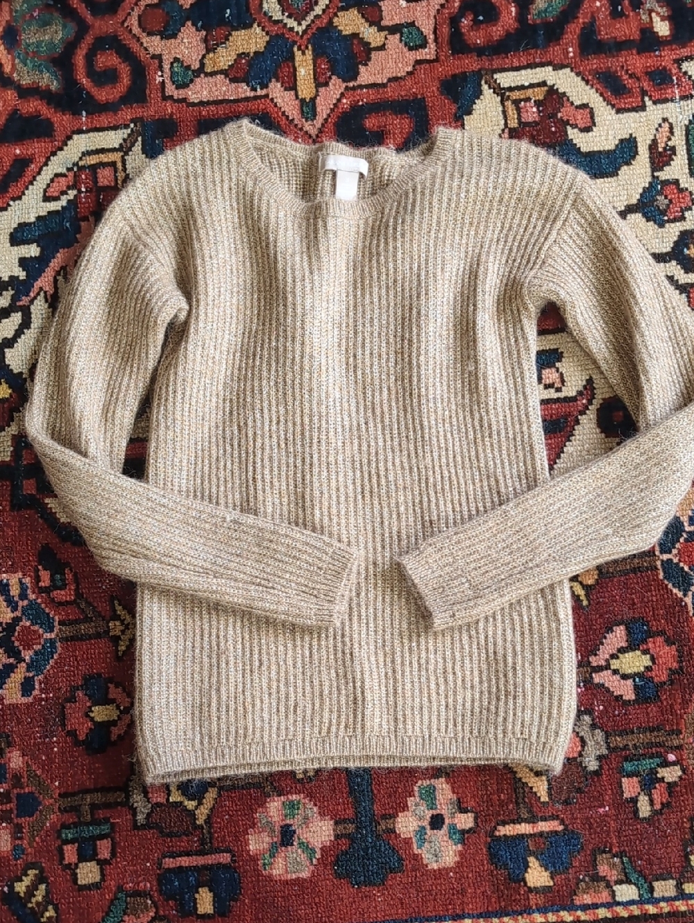Banana Republic Gold Wool Alpaca Blend Sweater